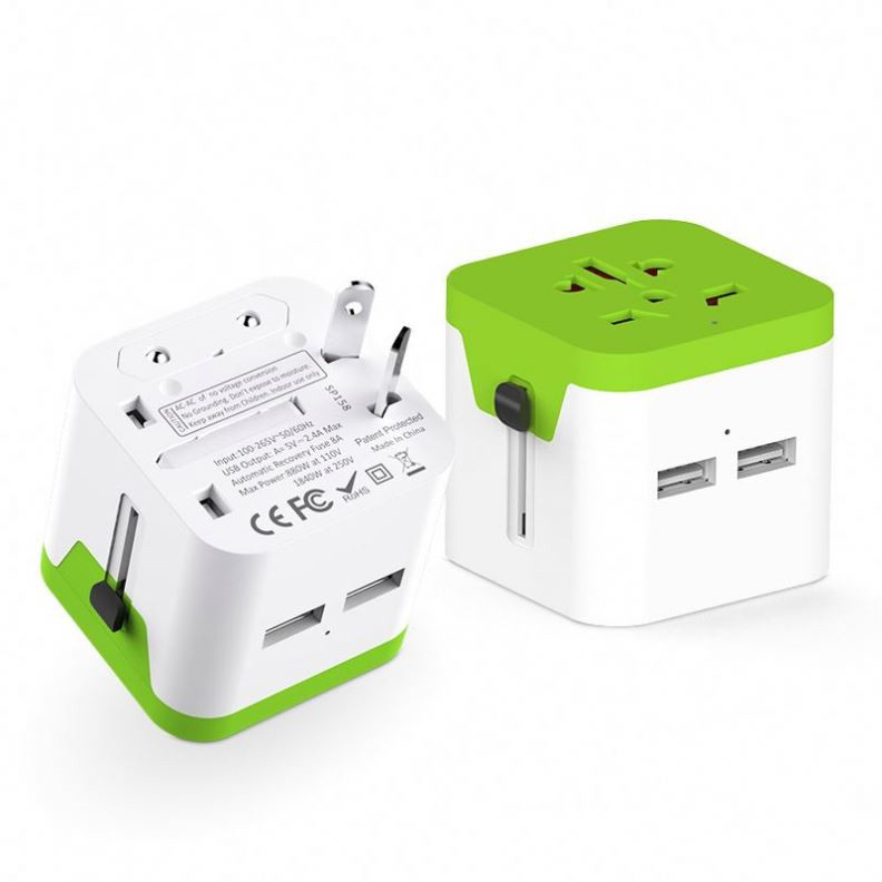 2 Port Foldable Fast Wall Charger Universal Adapter 5V2.4A USB Wall Mount Charger