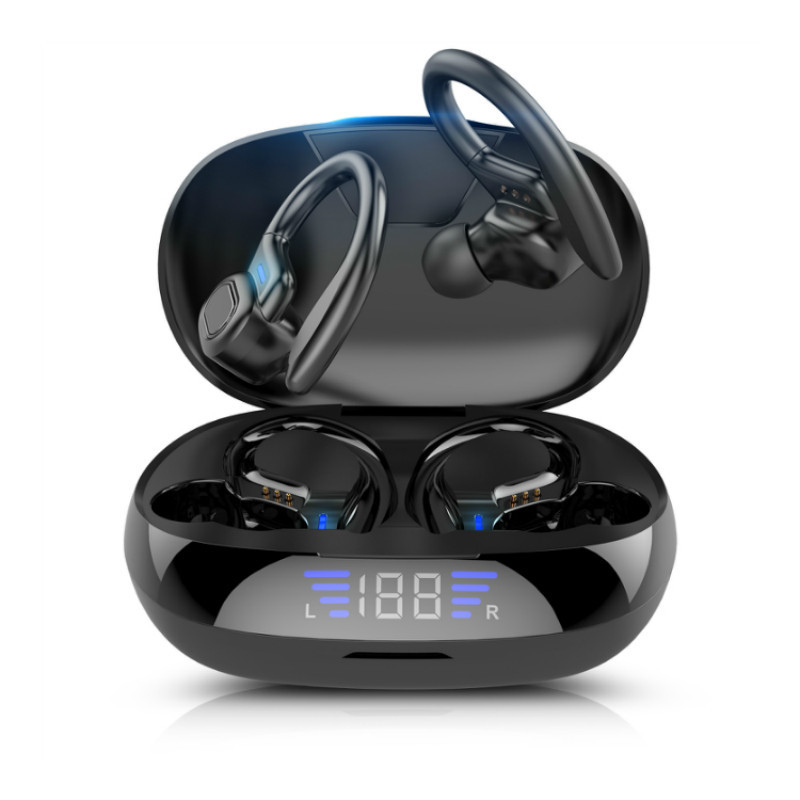 2600mAh TWS Bluetooth-hörlurar 600 timmars trådlöst laddningsfodral med digital LED-skärm