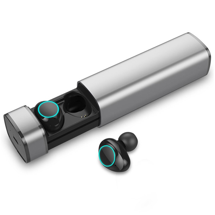 Ergonomic 500mAH Bluetooth Wireless Stereo Earbuds With Cylinder Charging Base