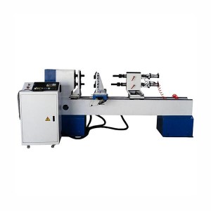 Automatic 2 Axis 4 Cutters CNC Wood Turning Lat...