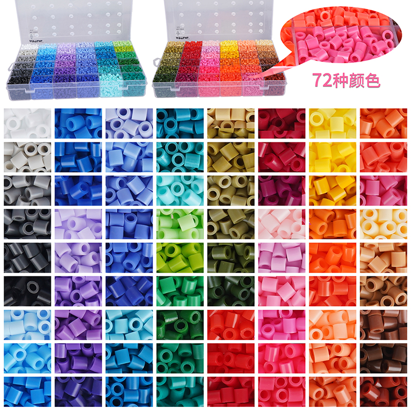BeadsPack Fuse Beads Kit for Kids with 22000 Beads 2.6mm - 3 Pegboard, 2  Tweezers, 3