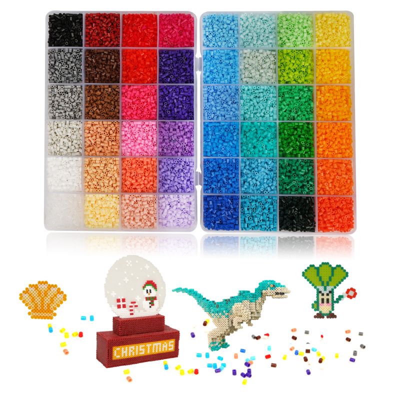500g Mixture Color Water Hama Beads Toys Sticky Beads Pegboard Set