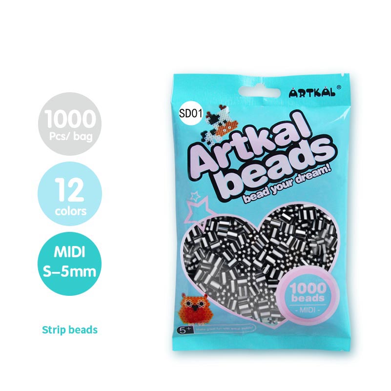 2.6mm/1000pcs bag Mini Perler Hama Beads Iron Beads for Kids Diy
