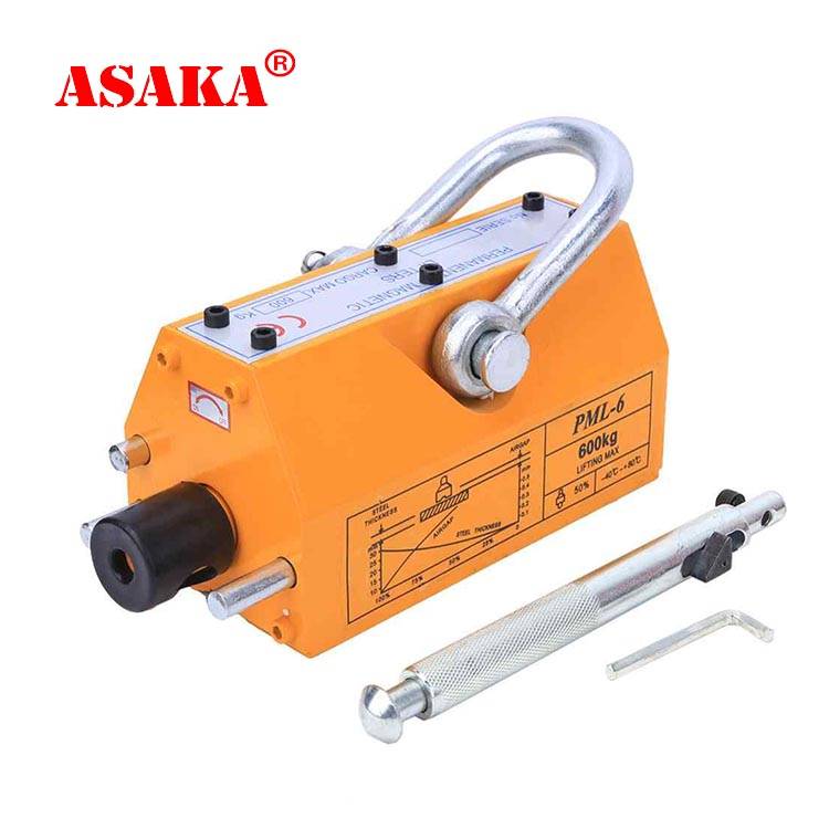 China Claw Type Hydraulic Jacks Factory - PML-1000KG Permanent Magnetic Lifter/ Lifting Manual Magnet Crane for heavy duty – ASAKA
