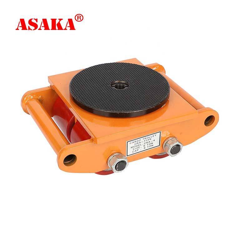 China 3ton Polyester Webbing Sling Factory - Carrying Roller Moving Transporting Heavy Items 6T/8T/12T cargo trolley – ASAKA