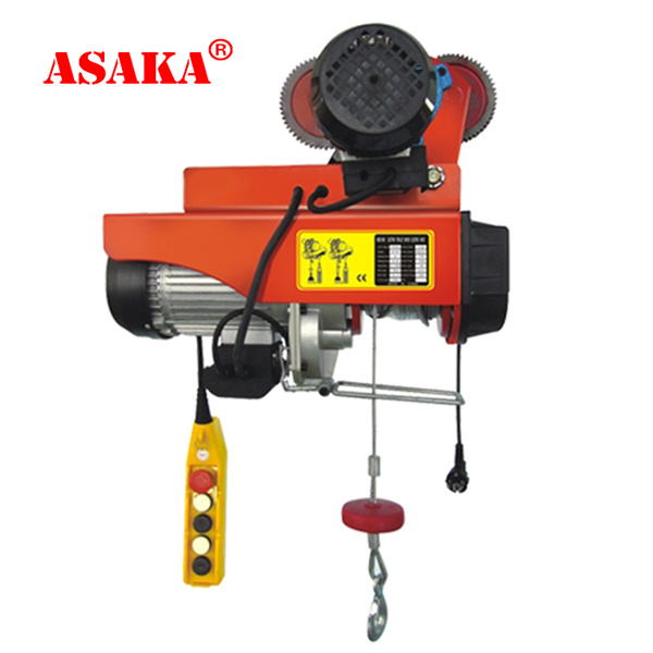 Low price for Motorized Chain Pulley - Portable Mini Electric Wire Rope Hoist with Electric Tolley  – ASAKA