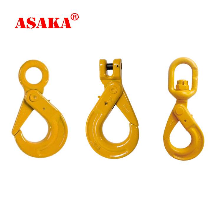 China 1 Ton Polyester Webbing Sling - g80 swivel self-locking hook with bearing	 – ASAKA