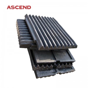 2021 China New Design Stone Double Hammer Crusher - Rock Stone Jaw Crusher Spare Parts Jaw Plate – Ascend
