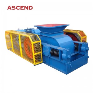 Ascend 2PG400x250 2PG600x410 sandtillverkning dubbel rullkross 10-20 TPH för kalkstensmarmor med medelhård sten