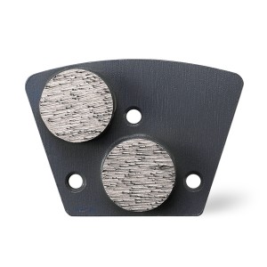 2023 Latest Design 60 Grit Diamond Pad – Metal-bond Trapezoid Diamond Grinding Shoes Button shaped – Ashine