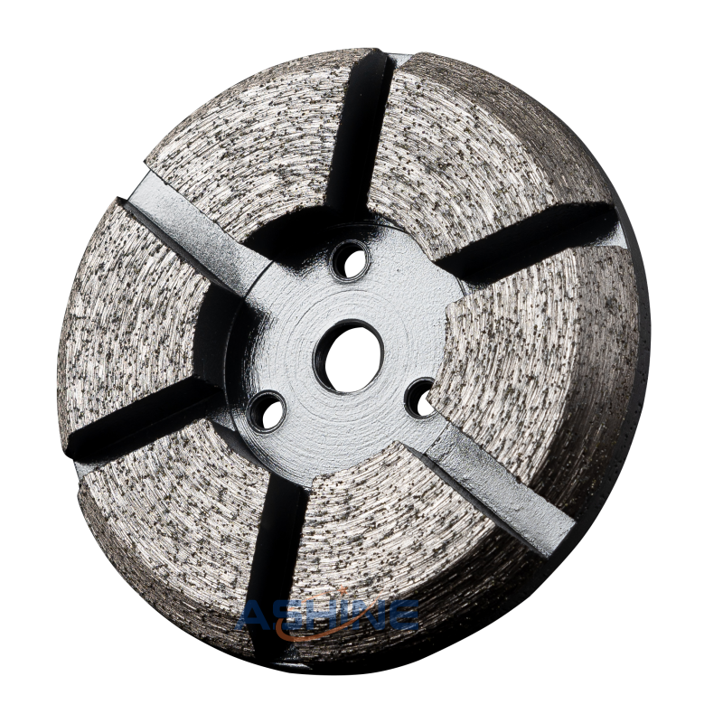 High Quality for Granite Buffing Pads - Metal-bond Beveled Edge Grinding Disk 6 Segments – Ashine