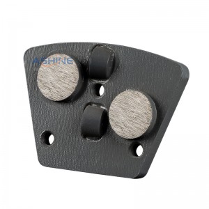 PCD Trapezoid Diamond Grinding Shoes Button Shaped 2 Segments