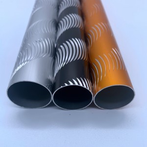 Anodized aluminum 6063-T5 crave pipe