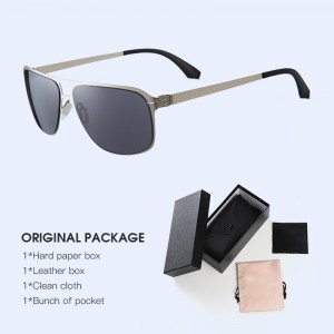 802 Steel Frame Sunglasses Ergonomic Mirror Legs High Quality Sunglasses No Screw Design Sunglasses No Screw Stainless Steel Sunglasses