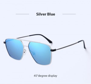 22313 Aluminum Titanium Sunglasses Driving Sun Glasses 100% Uv Blocking Stainless Steel Screw Less Sunglasses Stainless Steel Vintage Sunglasses