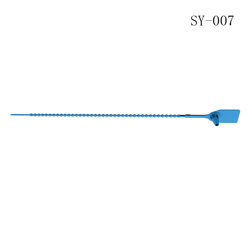 SY-007 Plastic High Security Seal with Metal Insert Adjustable Self-Locking Pull Tight Cable Ties Tags Disposable Wire Padlock for Carg Featured Image