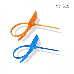 Plastic Seal SY-312 for Container with Logo Barcode Serial Number