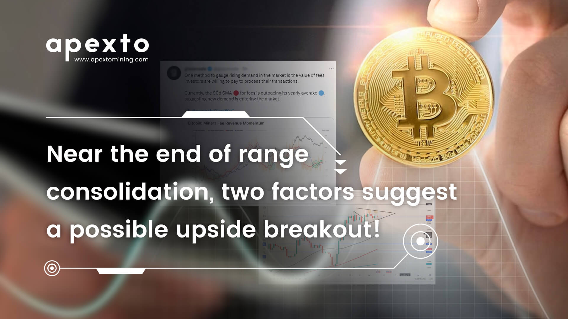 Bitcoin (BTC) News : Near the end of range consolidation, two factors suggest a possible upside breakout!