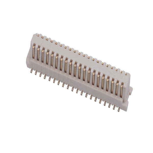 Chinese wholesale 0.5mm Board To Board Connector - BTB080040-M2S11203  0.80mm double contact Board-to-Board 2*20P Male Connector  Mated Height=5.2mm – ATOM