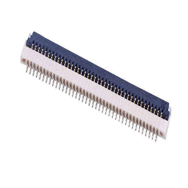 FPC05040-14200   FPC 0.5mm XP SMT H=1.0mm Flip type Natural connector used for FFC Cable  4-60Pins Featured Image