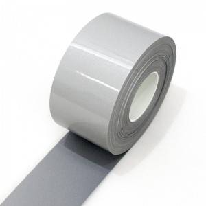The Iron-On (Heat Transfer | Hot Press) Silver/Grey Color Home Wash Retro-Reflective Tape