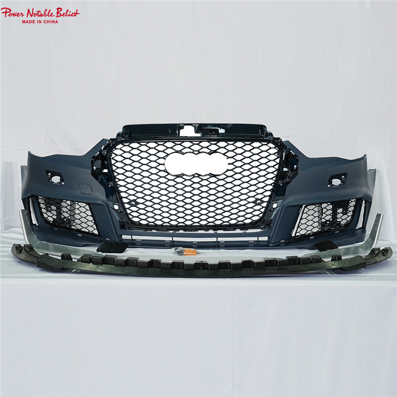 RS3 style bodikit for Audi A3 S3 8V Bumper With grill front lip 1