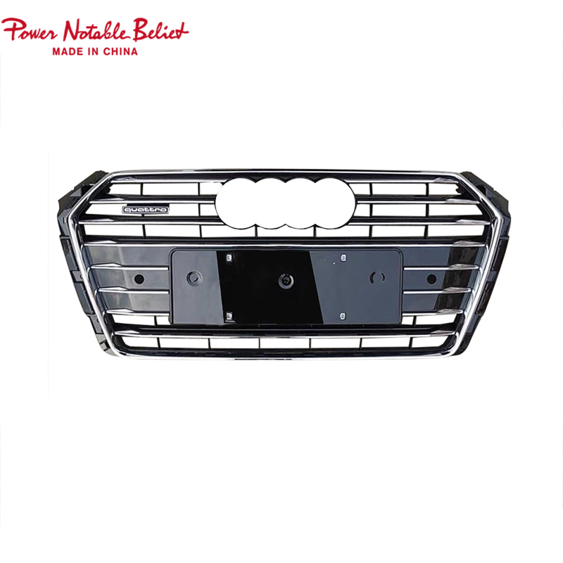 RS4 car grill for Audi A4 S4 B9 honeycomb front bumper grille facelift auto grills (1)