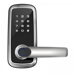 Manufacturer of Smart Digital WiFi Electronic Fingerprint Safe Keypad Card Keyless Entrance Main Gate Door Locks Handle Locks for Home Door
