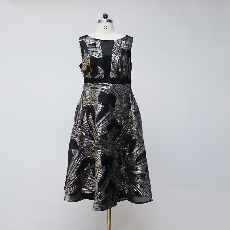 A Sleeveless Print Dress With A Hint Of Sexy Femininity