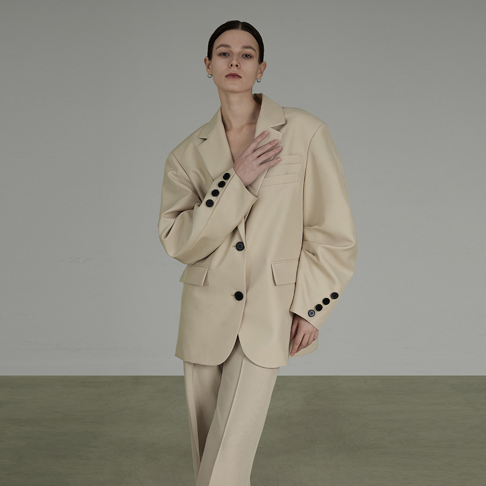 Lemongrass Color Casual Professional Blazer Suit Women