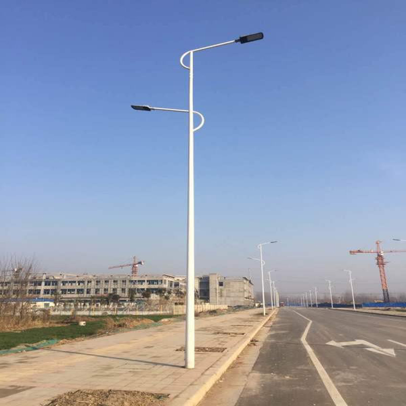 8m.10m,12m Double Arm Hot-dip Galvanized Street Light Pole