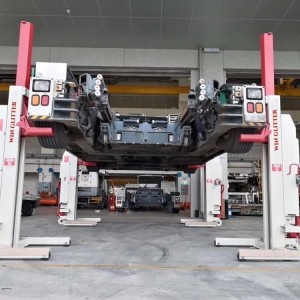 YQJY30-4D Four Post Wireless Hydraulic Heavy Duty 4 Post Car Lift Truck/bus Lift for Sale China Supplier Portable 30 Tons 1 Table Size