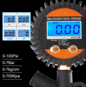 Y-T030 digital tire inflator with pressure gauge pressure gauges price gauges