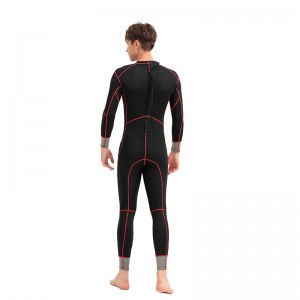 With high quality CR Neoprene and Taiwan nylon keep warm mens full wetsuit