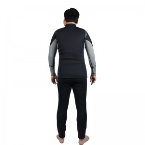 5mm CR Neoprene two piece with long sleeve Jacket Mens diving suit