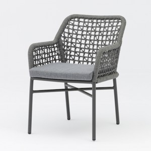 Stack dining Olefin rope chair AV-77 with cushion