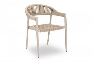 Best-Selling Cushion Chair - Aluminum-hand woven Bistro Set(AV-T33) – JUNJING
