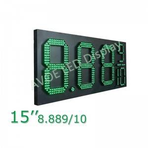 Super Lowest Price China Large Size Red 18″ LED Digits 8.888 LED Gas Price Sign for Gas Station