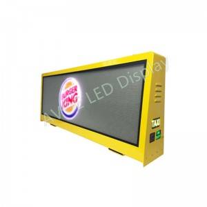 Outdoor Full Color Double Sided Taxi Roof LED Display P4