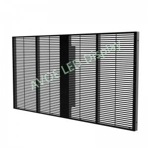 China Transparent LED Display Screen for Commercial Advertising/Building Curtain Wall with Nova Control System