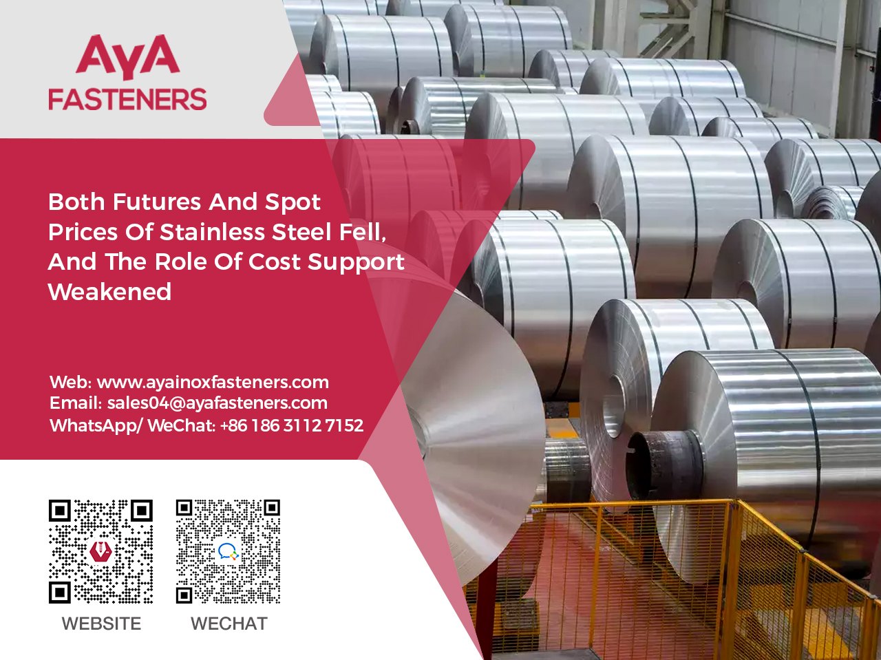 Both Futures And Spot Prices Of Stainless Steel Fell, And The Role Of Cost Support Weakened