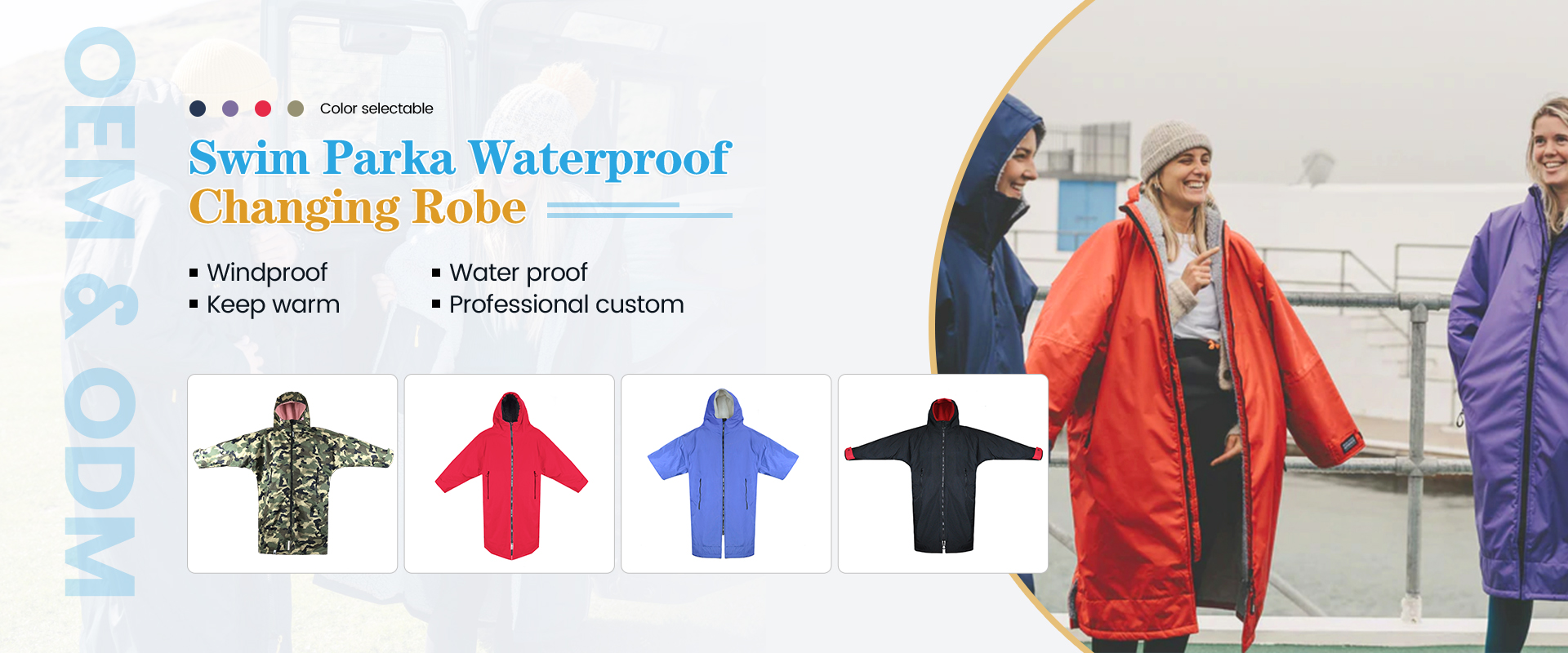 Swim Parka Waterproof Changing Robe