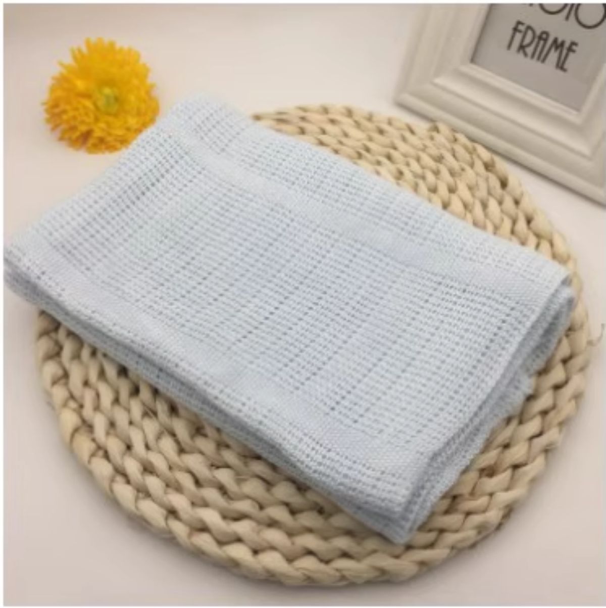 Summer Comfort Bamboo Fiber Baby Knitted Swaddle Wrap Blanket
