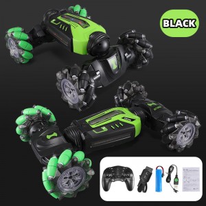 RC Car 2.4g, Four-Wheel Drive Teisting Car, 360° Universal Drift, Cool Light Effects Distortion, For Boys Gesture RC Stunt Car for Age 4-12 with Music Toy