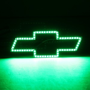 Waterproof 3D RGB RGBW Colorful  Illuminated Chevy Emblem for Chevy Silverado Grille Lights