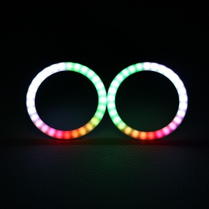 Wholesale RGB Chasing LED Milky Halo Rings for Headlight