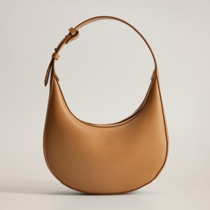 Custom Smooth Leather Baguette Shoulder Bag Women Handbag Purse