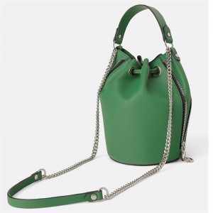 Custom PU Leather Handbag Stylish Women Mini Bucket Bag Manufacturer