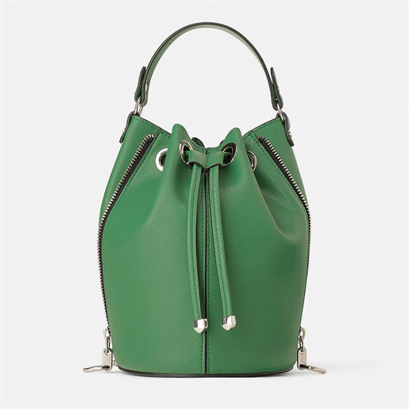 Wholesale Custom Designer Handbags –  Custom PU Leather Handbag Stylish Women Mini Bucket Bag Manufacturer – Champion