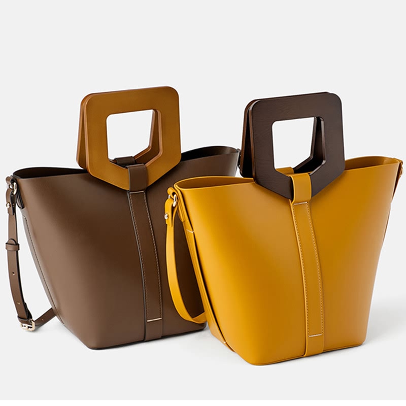 Satchel Purse Manufacturers –  OEM Customized Leather Women Bucket Shopper Handbag Purse – Champion